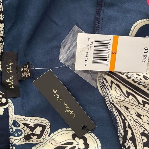 NWT Melissa Paige size Small Paisley flowy shirt - Picture 9 of 10